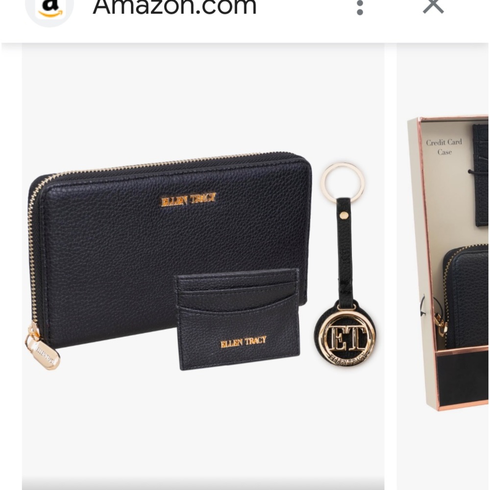 Ellen Tracey wallet key ring card keeper